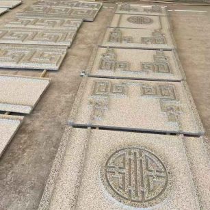 抚顺 白麻花岗岩外墙立面雕刻板