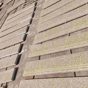 抚顺 黄金麻花岗岩光面楼梯踏步