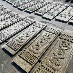 抚顺 黄金麻花岗岩外墙雕刻板