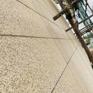 抚顺 黄金麻花岗岩荔枝面外墙干挂石材效果示例