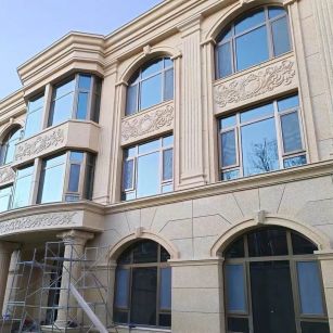 抚顺 黄金麻花岗岩别墅外墙干挂