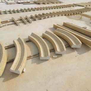 抚顺 黄金麻花岗岩别墅线条