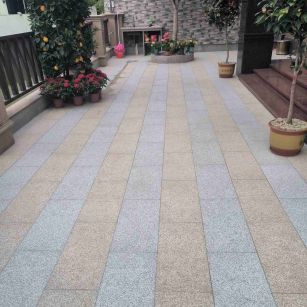 抚顺 黄金麻白麻荔枝面庭院铺装展示