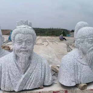 抚顺 白麻花岗岩石材人物立体雕刻