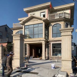 抚顺 黄金麻花岗岩荔枝面别墅外墙干挂私家专属