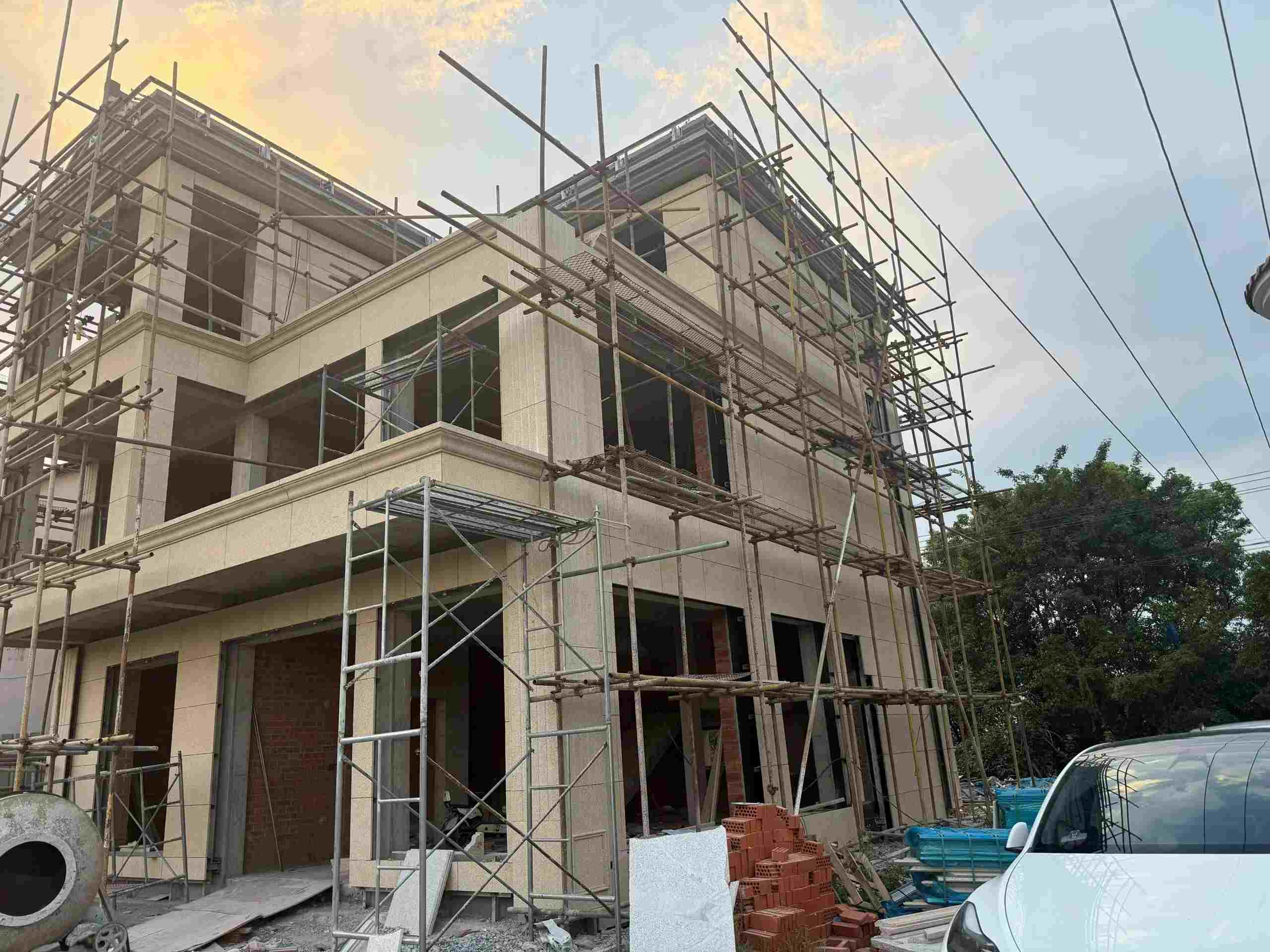 抚顺 黄金麻荔枝面花岗岩外墙干挂