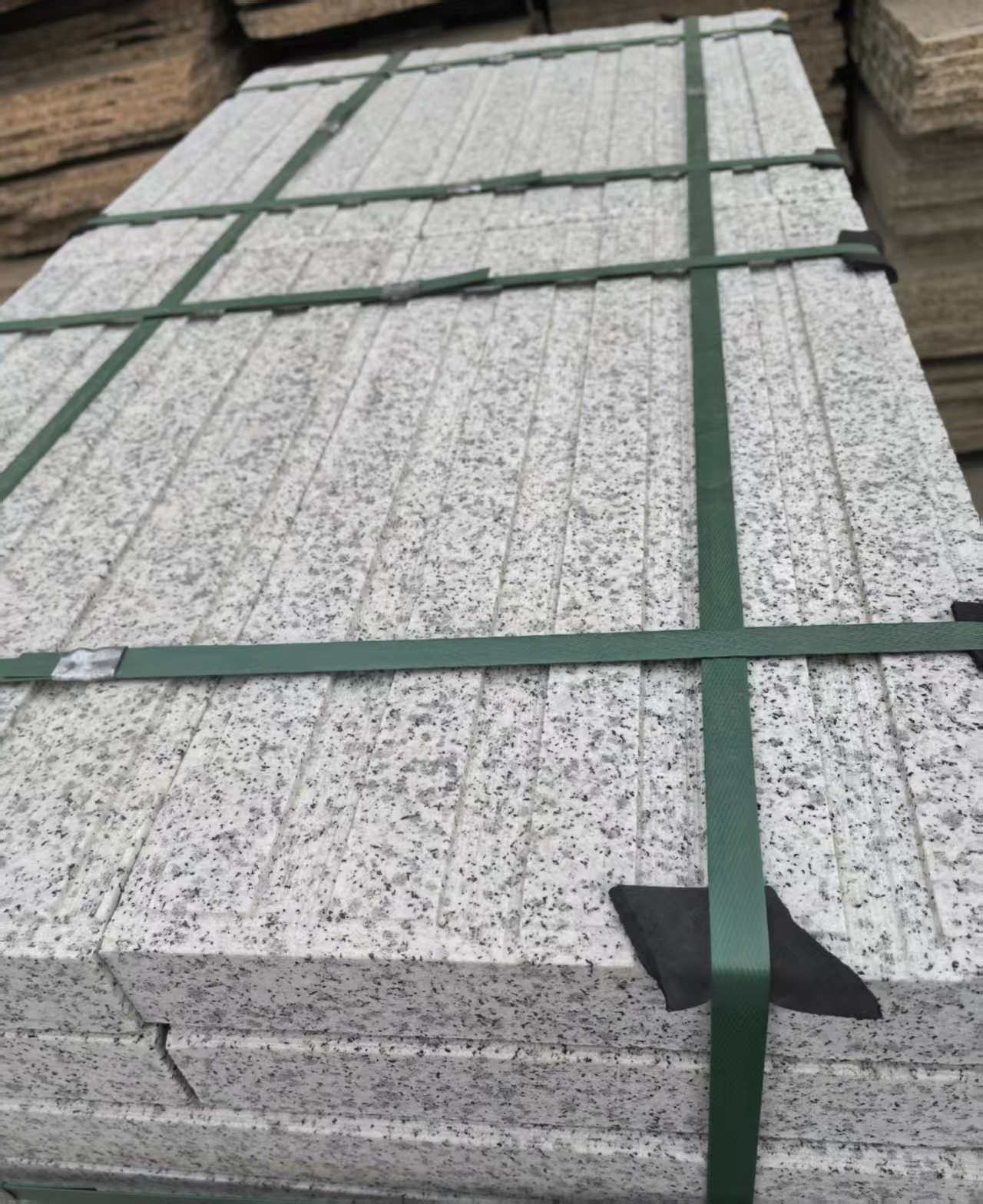 抚顺 白麻花岗岩直行盲道石，盲条，地铺石