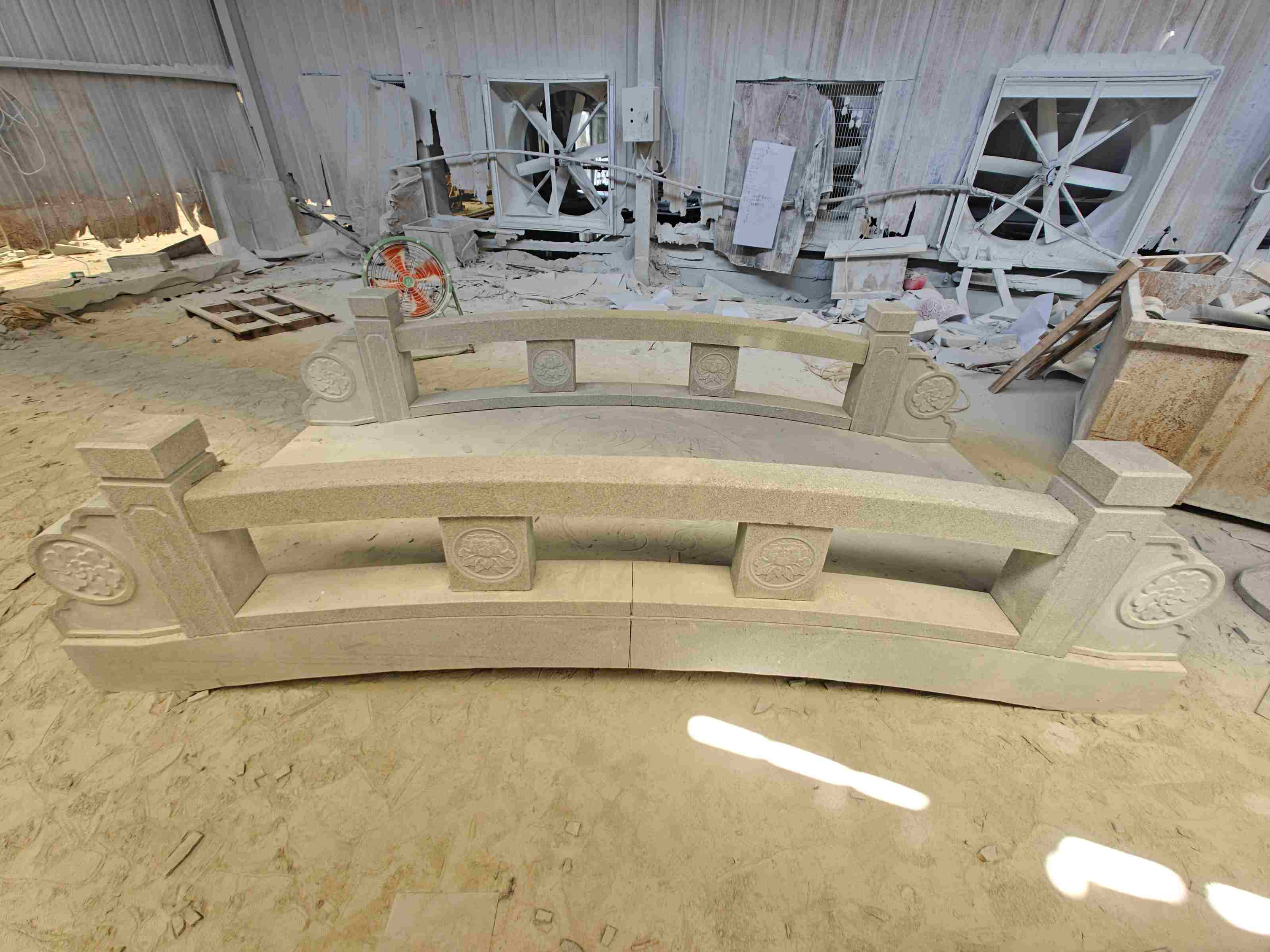 抚顺 芝麻灰花岗岩异形加工-拱桥，石桥