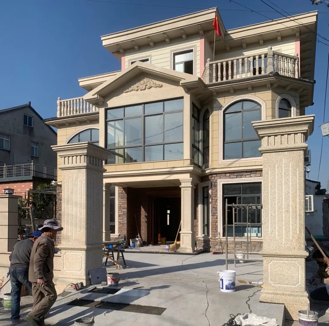 抚顺 黄金麻花岗岩荔枝面别墅外墙干挂私家专属